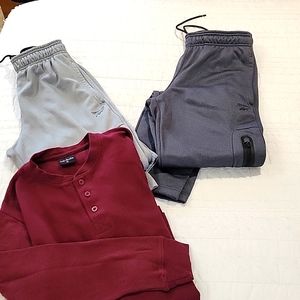 Reebok Men's small (slim) sweatpant bundlr